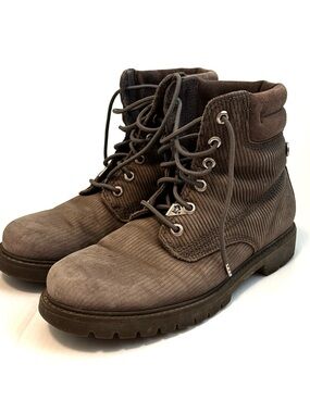 Panama Jack Men's Grey Brown Lace-Up Boots size 41/ 8.5 US
